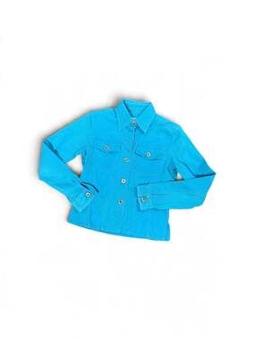 Teal Cotton Jean Jacket - Women's Size Small